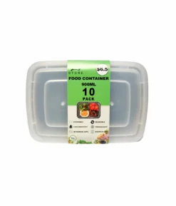 Square Take Away Containers 10pk 900ml