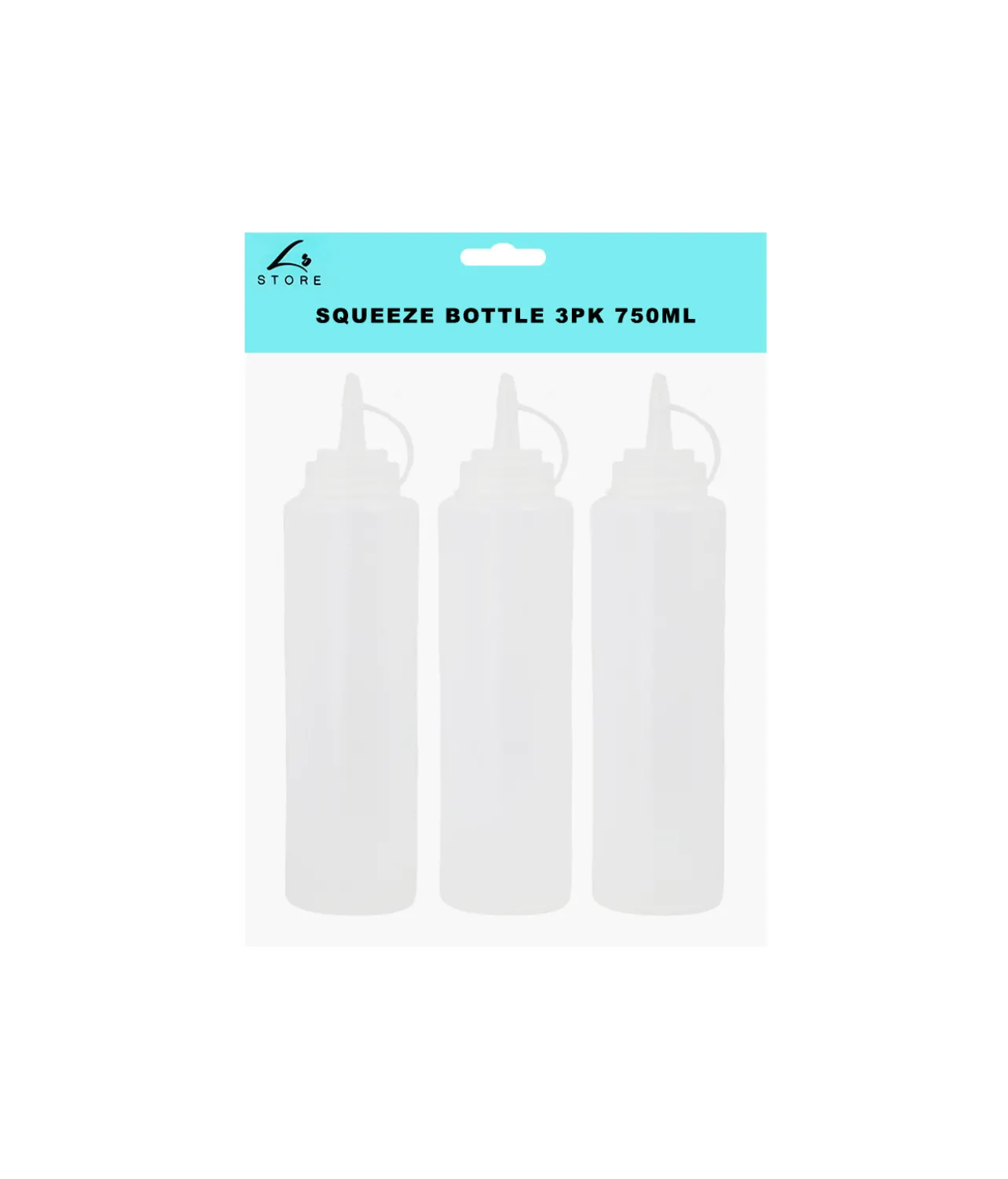 Squeeze Bottle 750ml 3pc