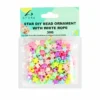 Star DIY Bead Ornament With White Rope 30g