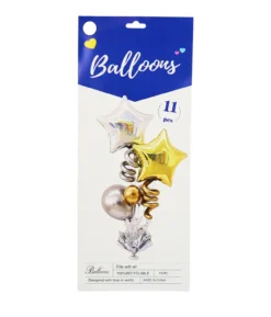 Star Foil Balloons Table Stand Kit 11pc