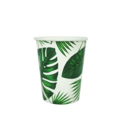 Summer Leaf Paper Cups 9oz 20pc