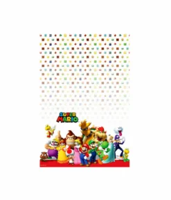 Super Mario Bros Plastic Tablecover 137cm x 243cm
