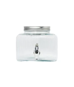 1 Tap Ribbed Dispenser With Metal Lid 3700ml