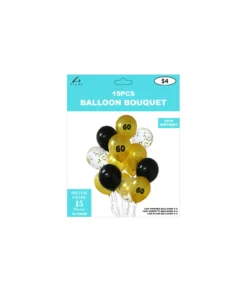 70th Birthday Latex Balloon Bouquet 15pc