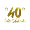 40th Let’s Celebrate Banner 1m