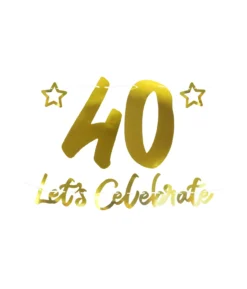 40th Let’s Celebrate Banner 1m