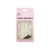 Transparent Round Press On Nails 24pc