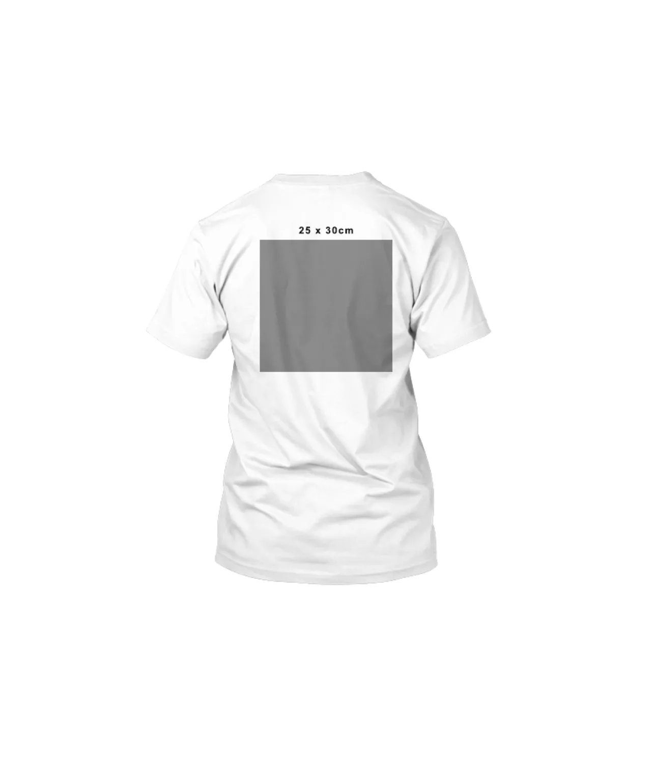 T-Shirt Print Front 10 x 10cm + Back 25 x 30cm