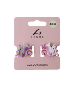 Unicorn Claw Clip Set 2pk