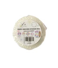 Unicorn Sticker Roll 2.5×2.5cm 500pc