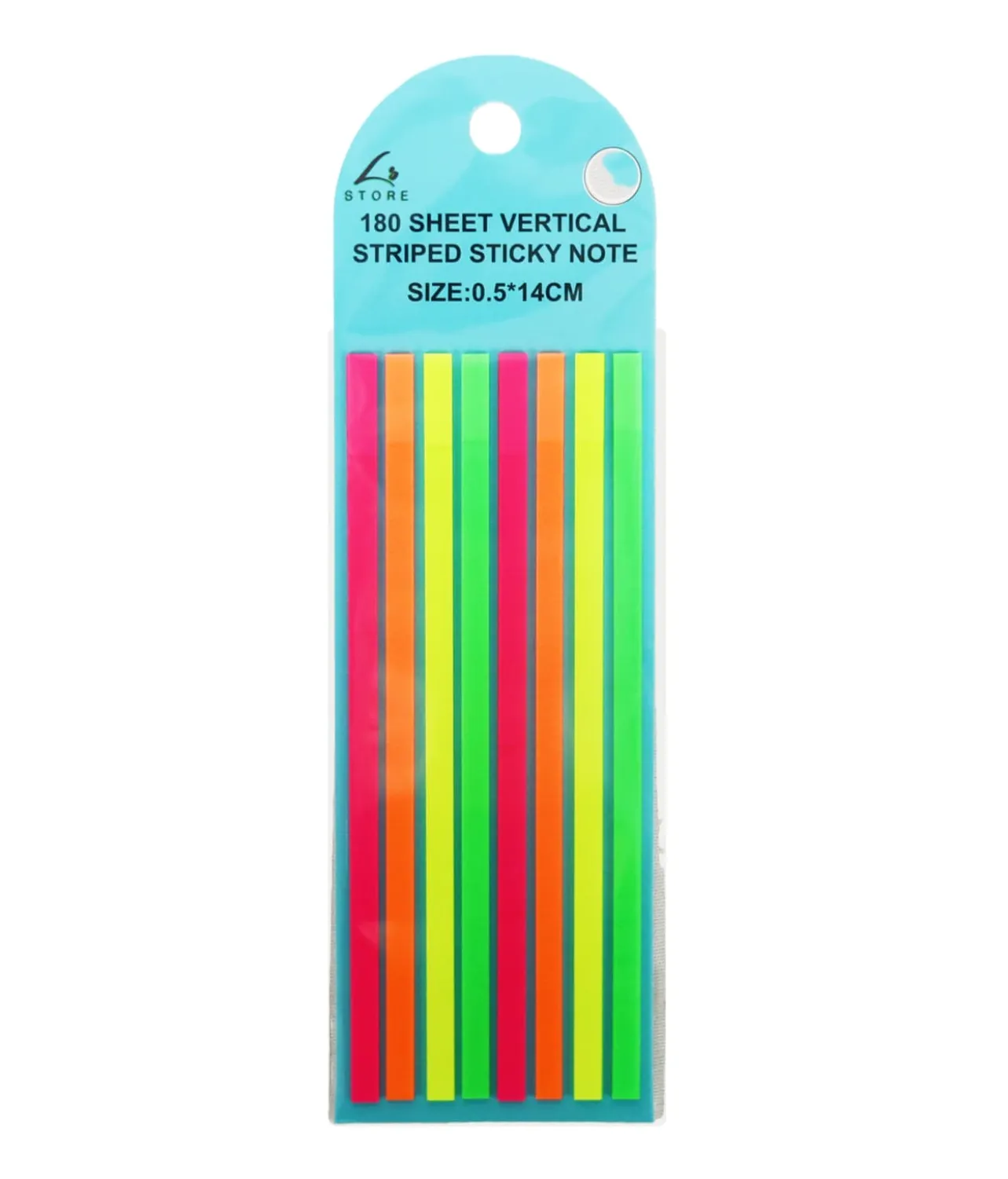 Vertical Striped Sticky Notes 180 sheets 0.5 x 14cm