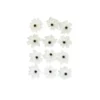 White Artificial Craft Lily Flowers 12pc 4.7cm