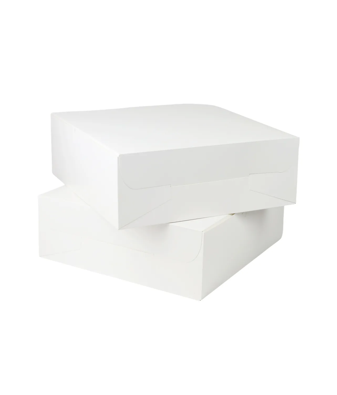 White Cake Box 14in 2pk 35.5 x 35.5 x 12.7cm