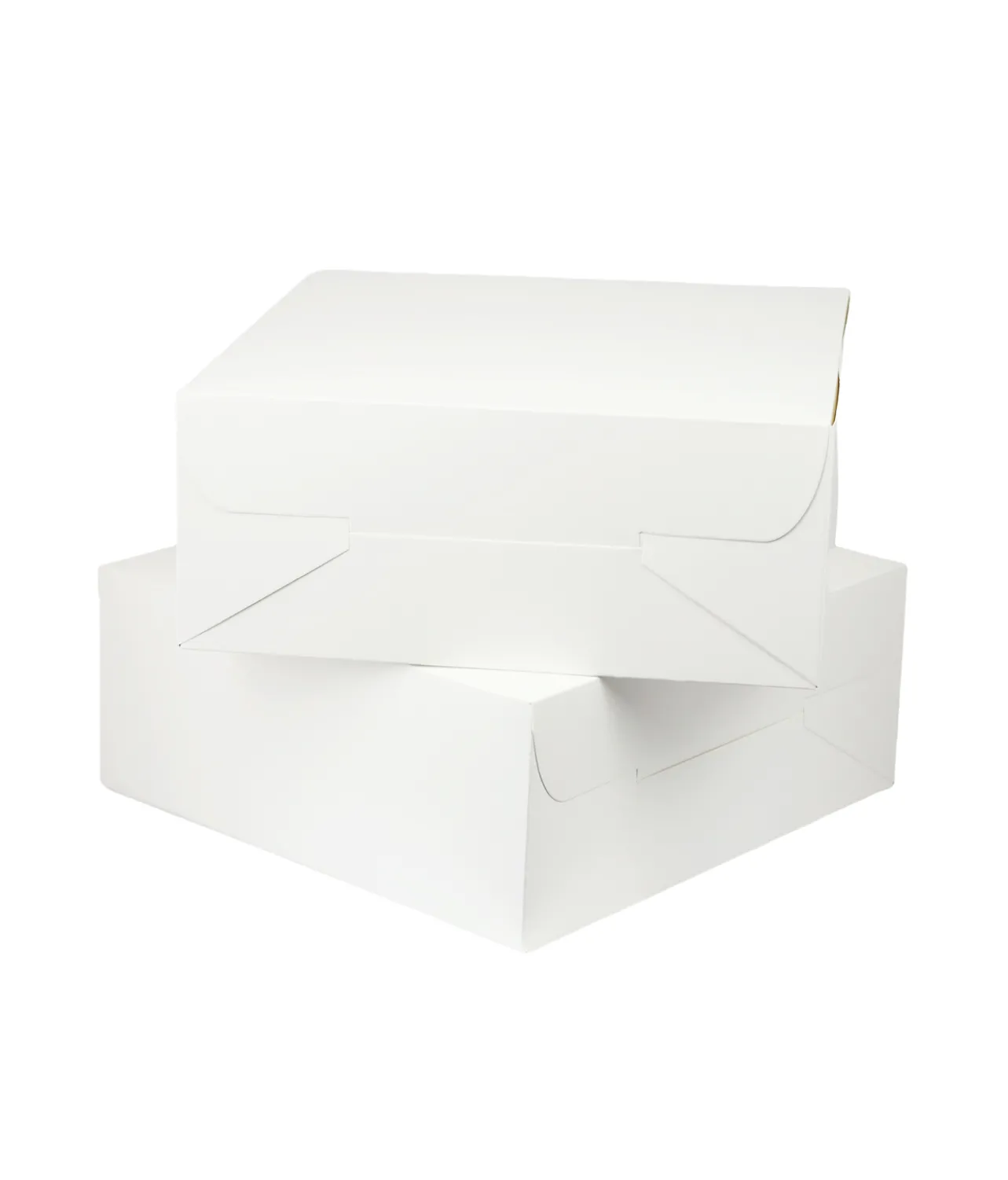 White Cake Box 12in 2pk 30 x 30 x 12.7cm