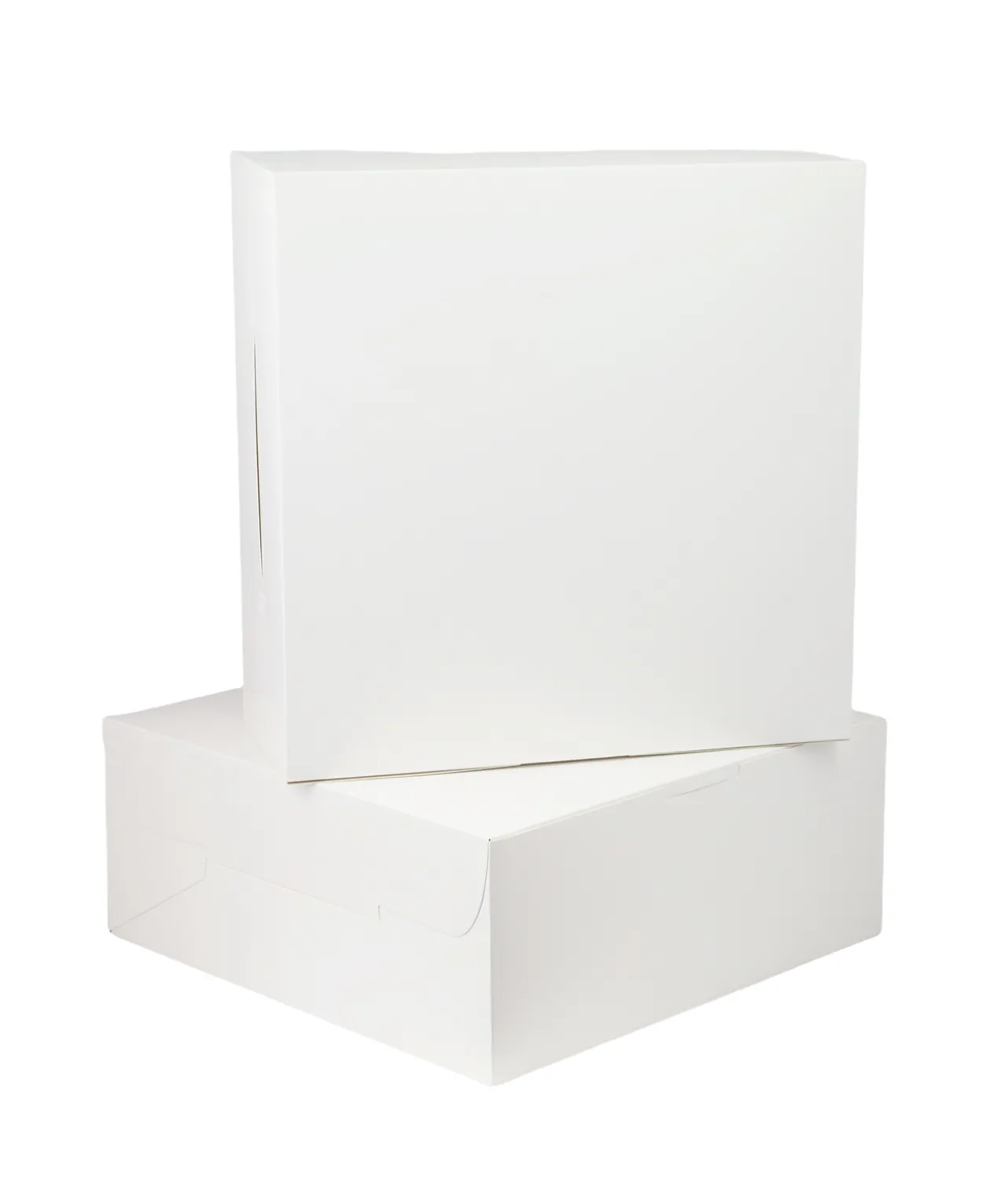 White Cake Box 12in 2pk 30 x 30 x 12.7cm