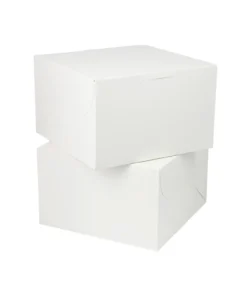 White Cake Box 8in 2pk 20 x 20 x 12.7cm
