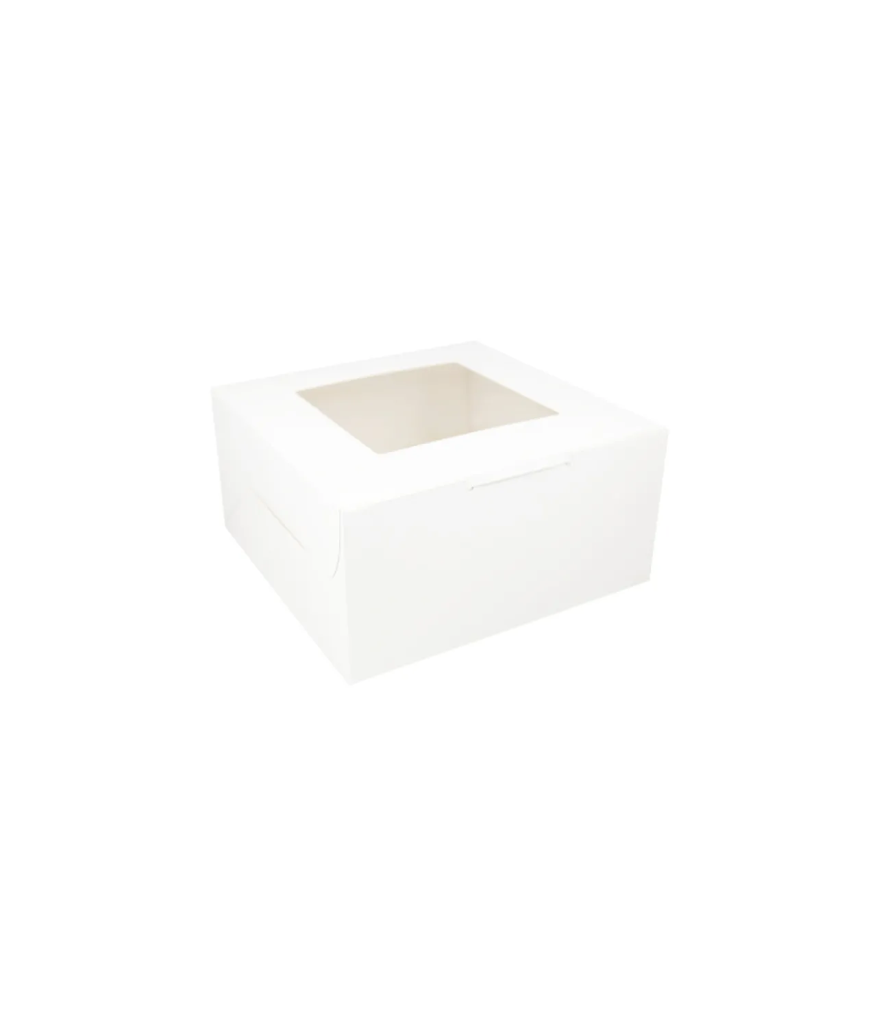 White Cake Box With Window 10in 2pk