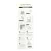 White Flower Rhinestones Stickers