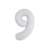 White Foil Matte Number 9