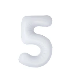 White Foil Matte Number 5
