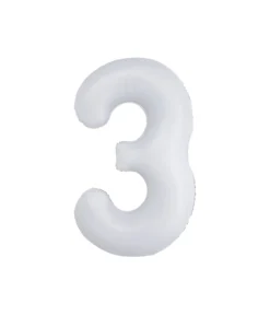 White Foil Matte Number 3