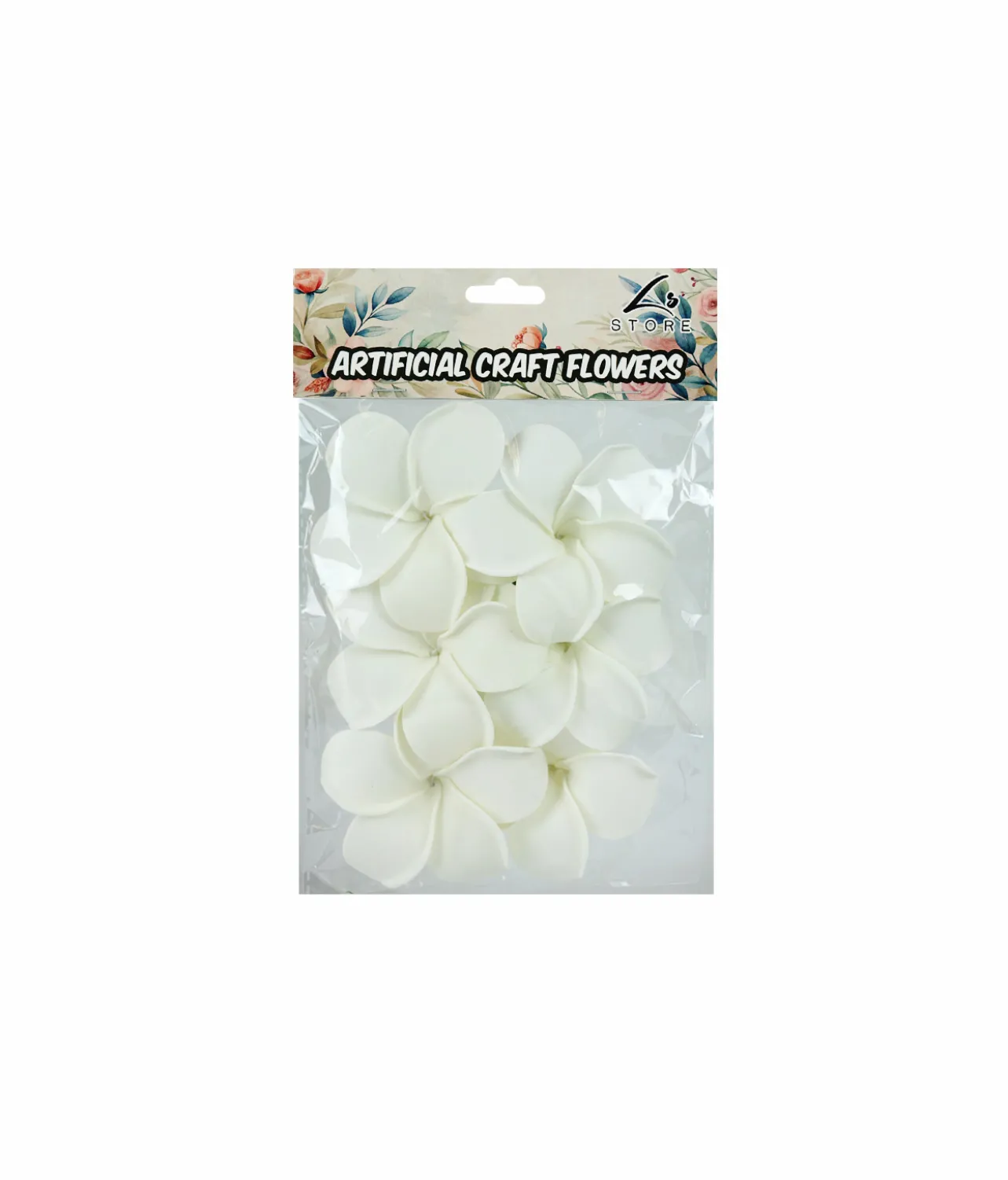 White Frangipani 6cm 6pc