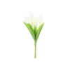 White 7 Head Tulip 37cm