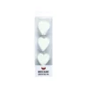 White Heart Icing Decorations 12pk