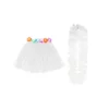 White Hula Raffia Set 2pk