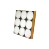 White Jumbo Tealight Candles 9pk