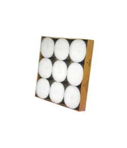 White Jumbo Tealight Candles 9pk