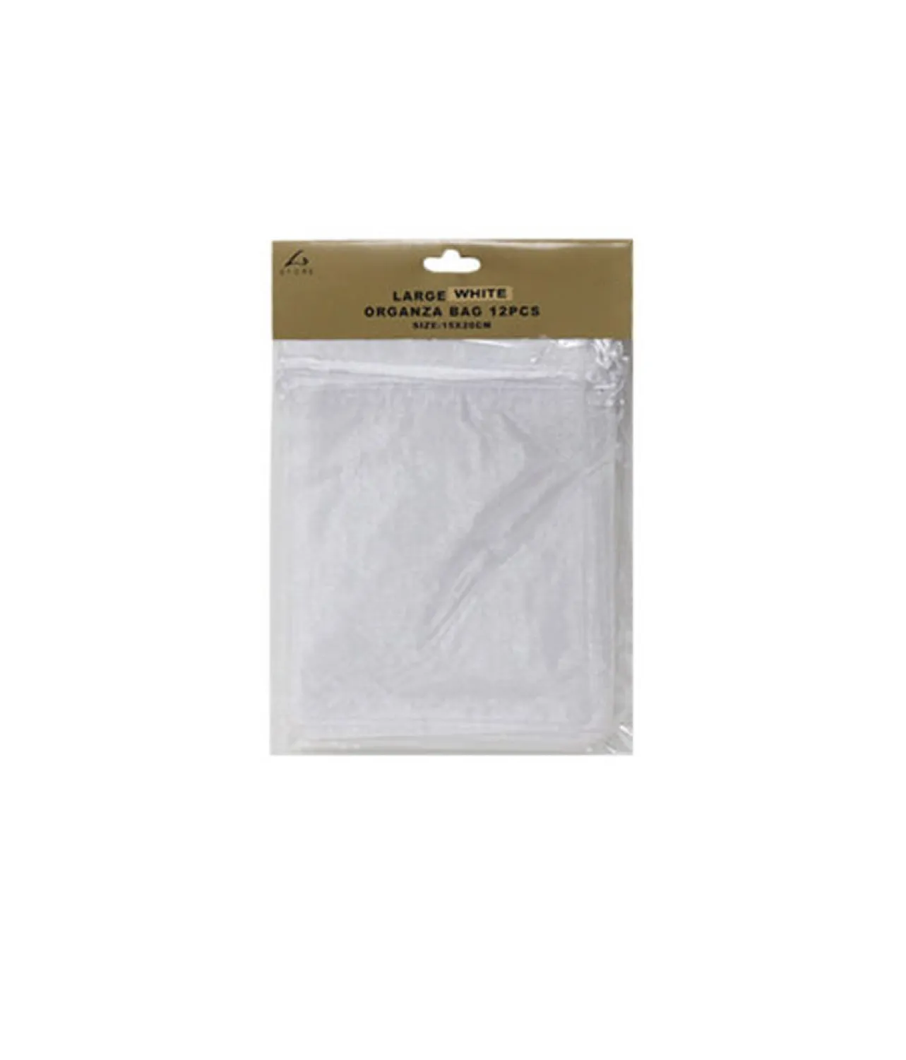 White Large Organza Bags 12pc