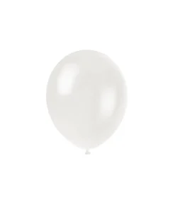 White Latex Plain Balloons 5inch 50pk