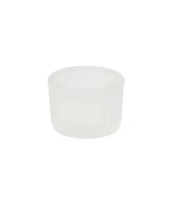 White Mini Colored Glass Candle Cup 5.5 x 3.7cm 1pc