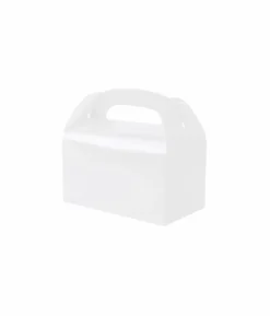 White Paper Treat Box 6pc (Side Seal)
