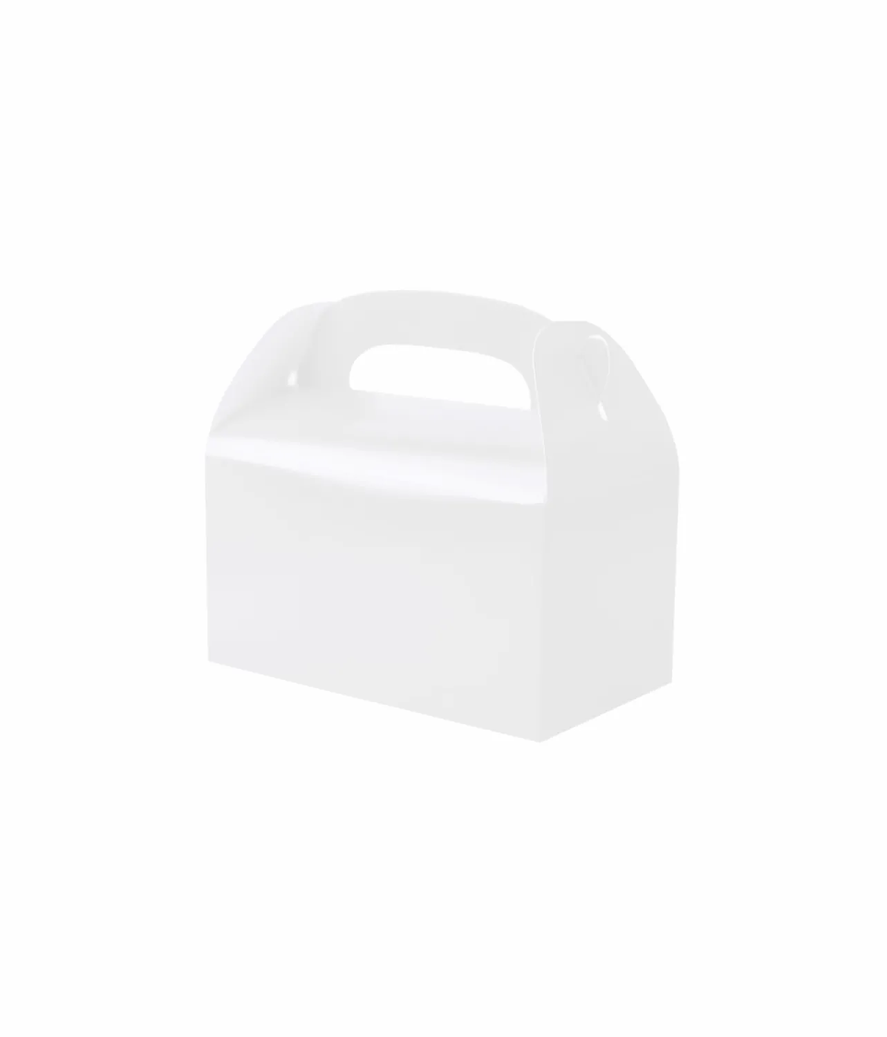 White Paper Treat Box 6pc (Side Seal)