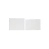 White Pearlised Cards & Envelopes Set 12pc
