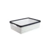 White Plastic Storage Bin 34.5×26.8x10cm