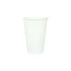 White PP Plastic Cups 16oz 25pk