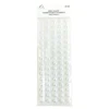 White Rhinestones Stickers 12mm 80pc