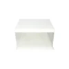White Single Layer Transparent Cake Box 8in