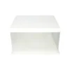 White Single Layer Transparent Cake Box 12in