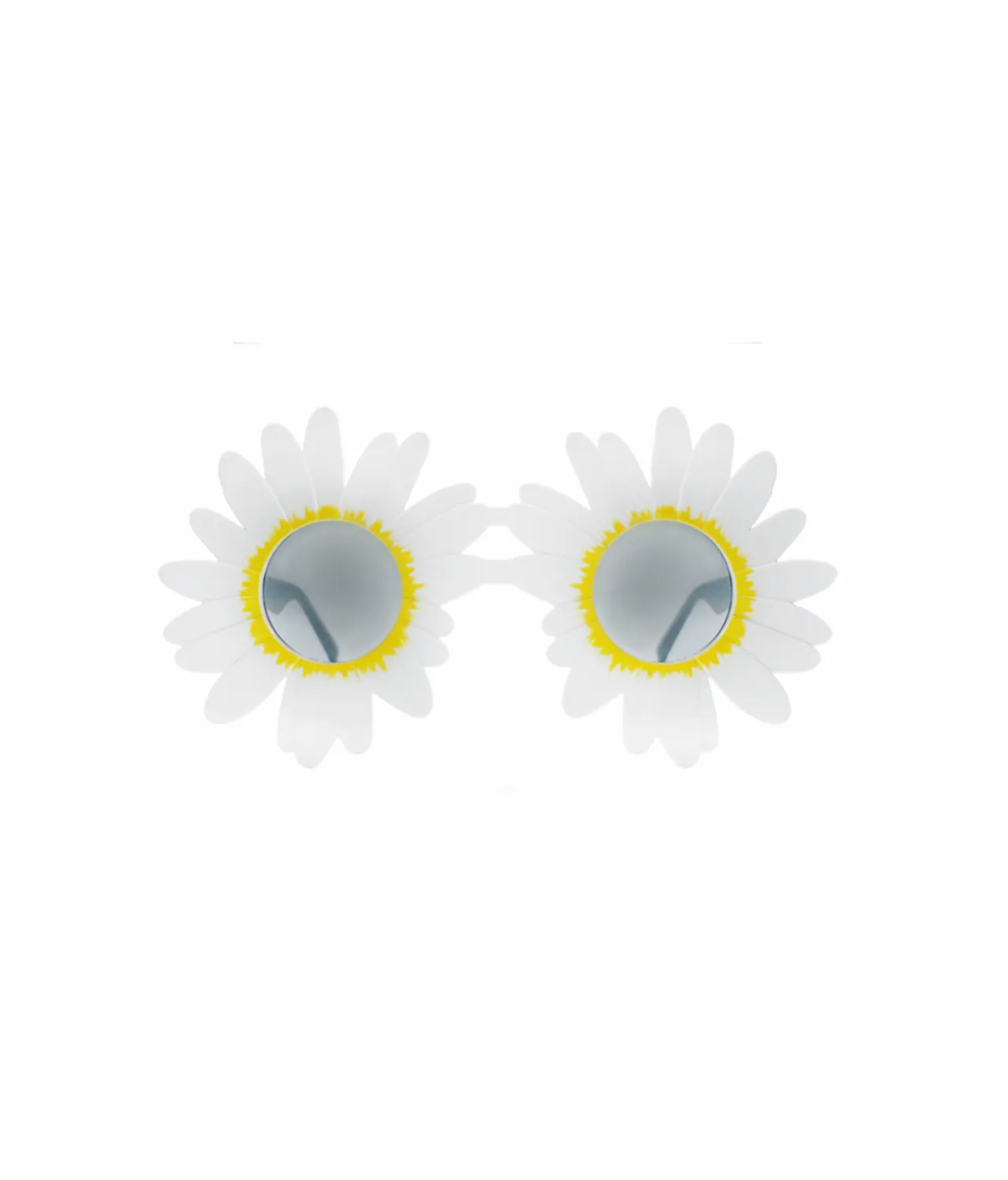 White Sunflower Party Glasses