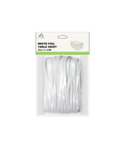 White Table Skirt 3×0.8m