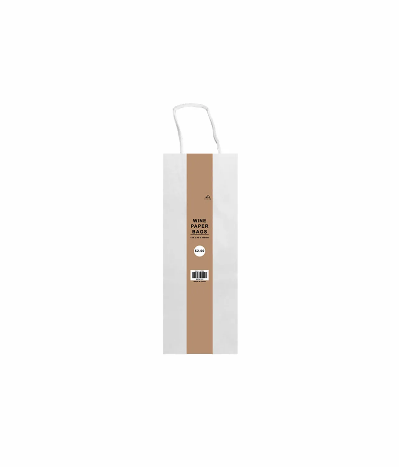 White Wine Paper Bag 2pcs