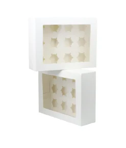 12 Window Cupcake Box 34 x 26 x 10cm 2pk