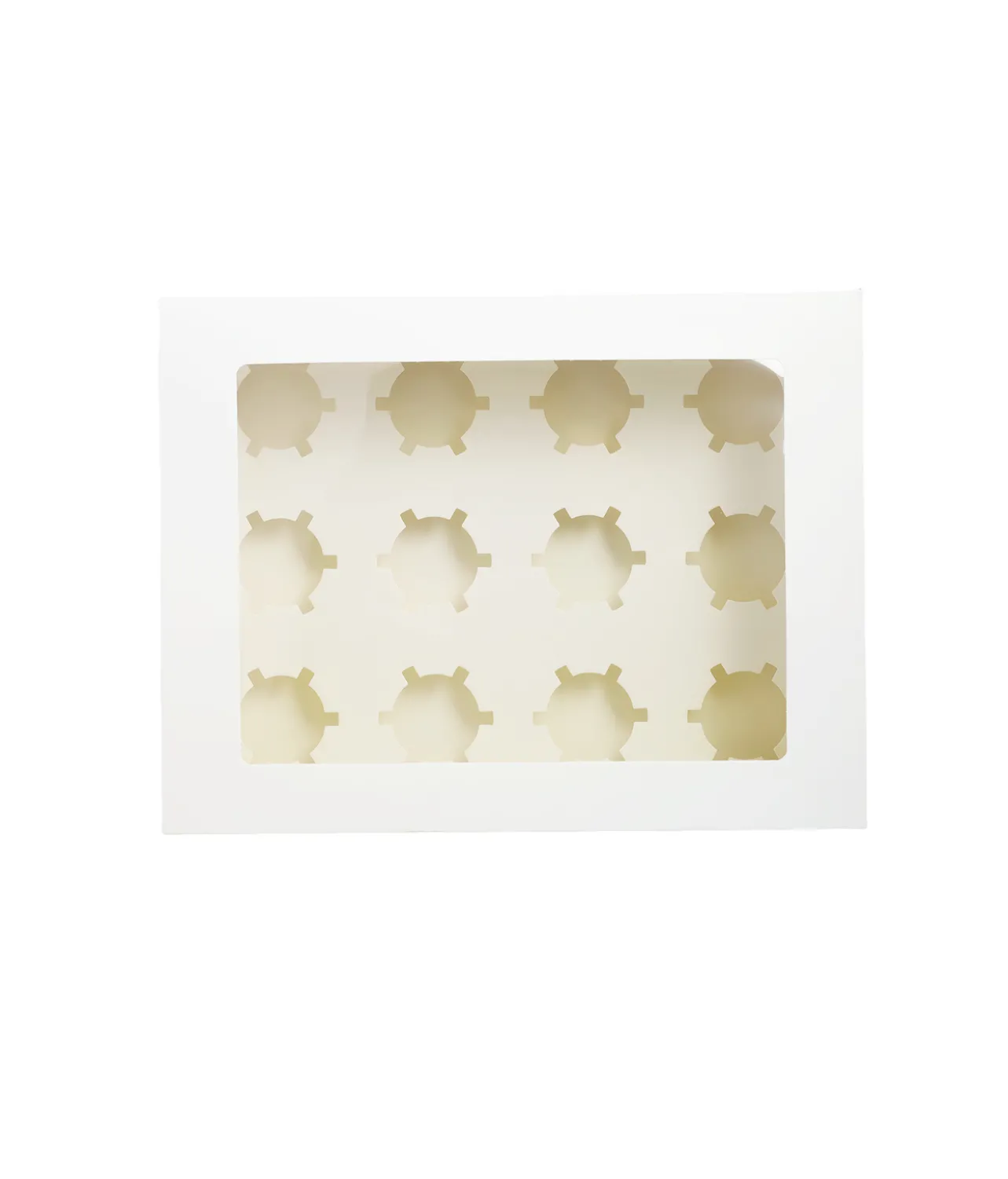 12 Window Cupcake Box 34 x 26 x 10cm 2pk