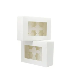 6 Window Cupcake Box 24 x 16.4 x 7.5cm 2pk