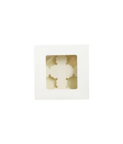 4 Window Cupcake Box 17.8 x 17.8 x 7.5cm 2pk