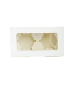 2 Window Cupcake Box 16 x 9 x 7.5cm 3pk